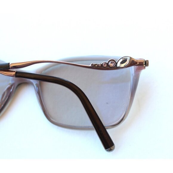 Loris Azzaro rhinestones frame eyeglasses sun 55/15 AZ 35037 C03 made in France - Picture 2 of 12